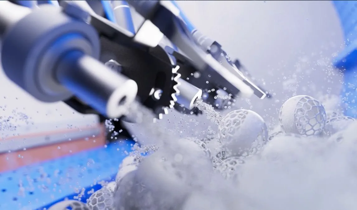 Čištění 3D tištěných produktů tryskáním (depowdering) / Čištění 3D tištěných produktů tryskáním (depowdering)