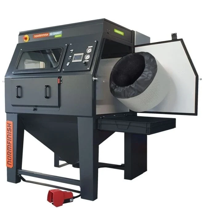 Tryskací kabiny Normfinish 3D na výrobky z 3D tisku
